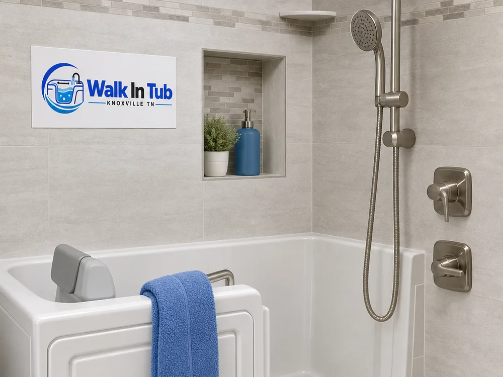 Finished shower corner with a recessed niche, tight grout lines, and properly sealed change-of-plane joints